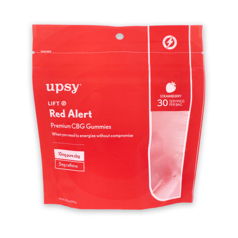 UPSY Wellness | LIFT Red Alert CBD Gummies Packaging (Front)